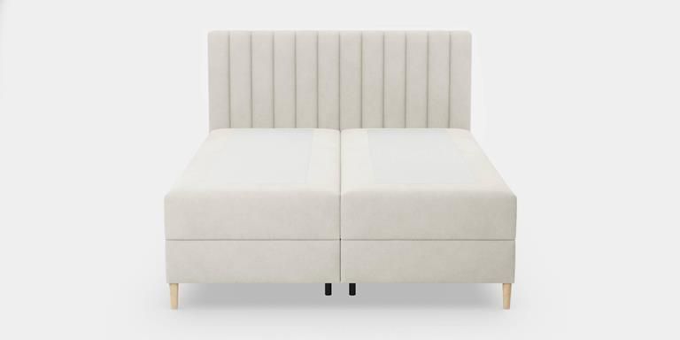 By fonQ Pazara Boxspring met Opbergruimte 180 x 200 cm Crème Zwart