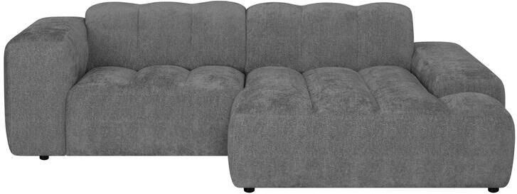 By fonQ Plume 2 5-zits Hoekbank met Chaise Longue Rechts Chenille Antraciet