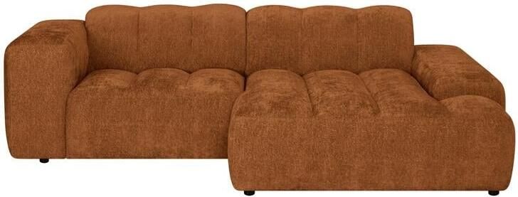 By fonQ Plume 2 5-zits Hoekbank met Chaise Longue Rechts Chenille Terra