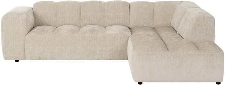By fonQ Plume 2 5-zits Hoekbank Rechts Chenille Beige