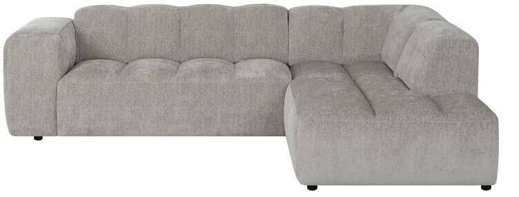 By fonQ Plume 2 5-zits Hoekbank Rechts Chenille Grijs