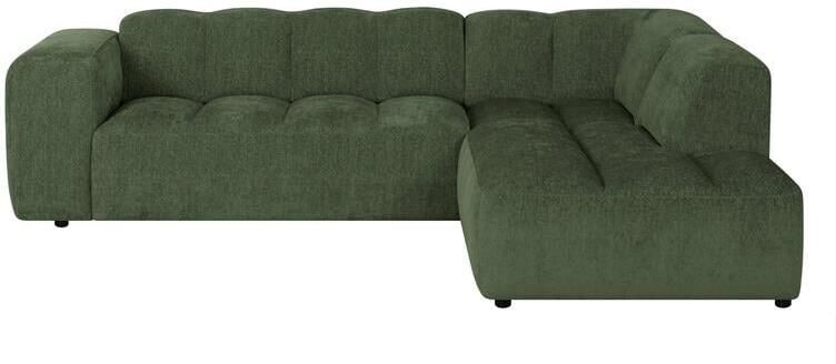 By fonQ Plume 2 5-zits Hoekbank Rechts Chenille Groen