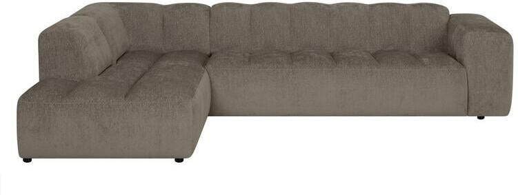 By fonQ Plume 3-zits Hoekbank Links Chenille Mocca