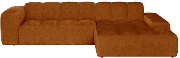 By fonQ Plume 3-zits Hoekbank met Chaise Longue XL Rechts Chenille Terra
