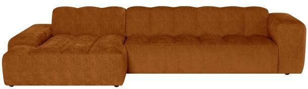 By fonQ Plume 4-zits Hoekbank met Chaise Longue Links Chenille Terra