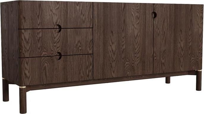 Giga Meubel Giga Living Dressoir Donkerbruin Eikenhout 160x46x73cm Arun - Foto 2