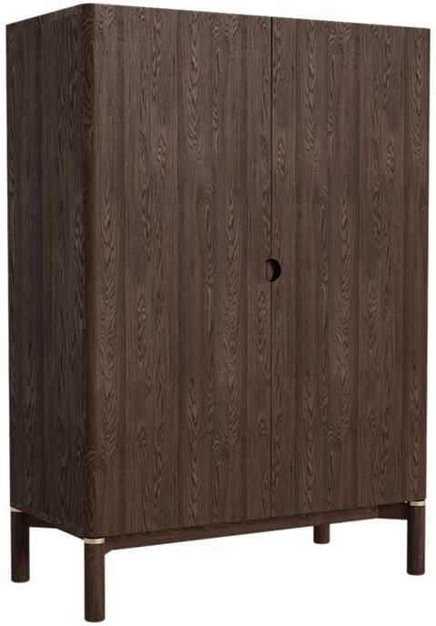 Giga Meubel Giga Living Wandkast Donkerbruin Eikenhout 90x46x130cm Arun - Foto 2