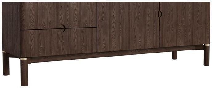 Giga Meubel Giga Living Tv-Meubel Donkerbruin Eikenhout 160x46x55cm Arun - Foto 2