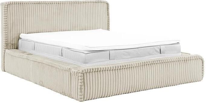 By fonQ Ruffle Bedframe 160 x 200 cm Beige