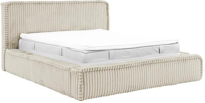 By fonQ Ruffle Bedframe 200 x 200 cm Beige
