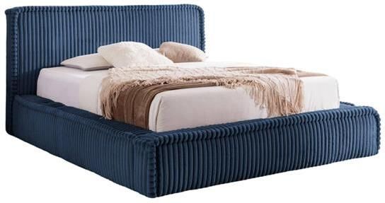 By fonQ Ruffle Bedframe 200 x 200 cm Blauw