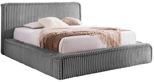 By fonQ Ruffle Bedframe 200 x 200 cm Grijs