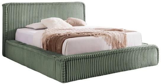 By fonQ Ruffle Bedframe 200 x 200 cm Groen