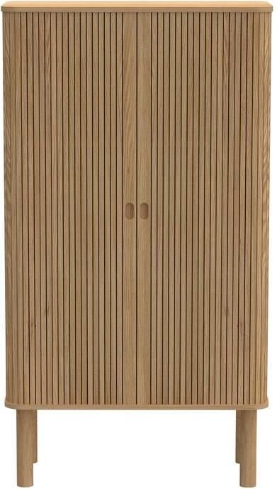 Giga Living Wandkast Naturel MDF Schuifdeuren 80x40x145cm Rustam - Foto 4