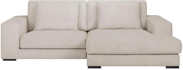 By fonQ Snug 2-zits Hoekbank met Chaise Longue Rechts Crème