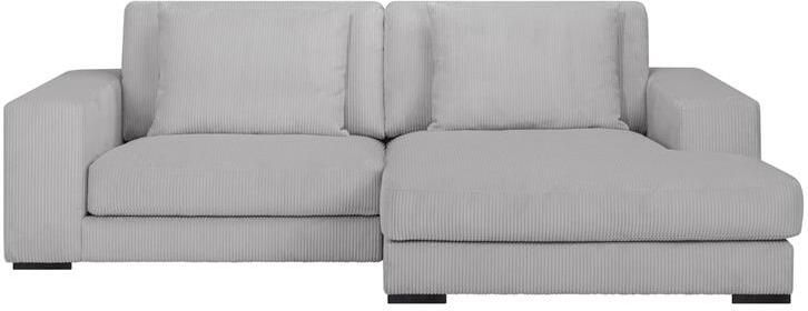 By fonQ Snug 2-zits Hoekbank met Chaise Longue Rechts Lichtgrijs