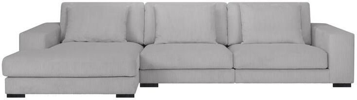 By fonQ Snug 3-zits Hoekbank met Chaise Longue Links Lichtgrijs