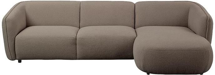 By fonQ Soft Hoekbank met Chaise Longue Rechts Bouclé Taupe