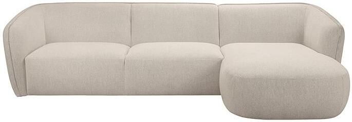 By fonQ Soft Hoekbank met Chaise Longue Rechts Naturel Melange