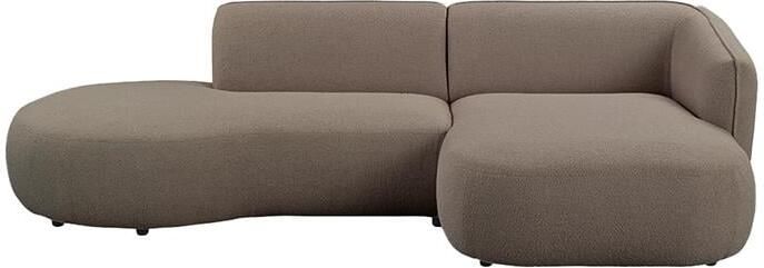 By fonQ Soft Ottomane Bank Links Bouclé Taupe