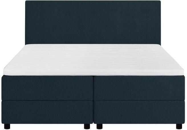By fonQ Stilo Boxspring met Opbergruimte en Hoofdbord 180 x 200 cm Blauw