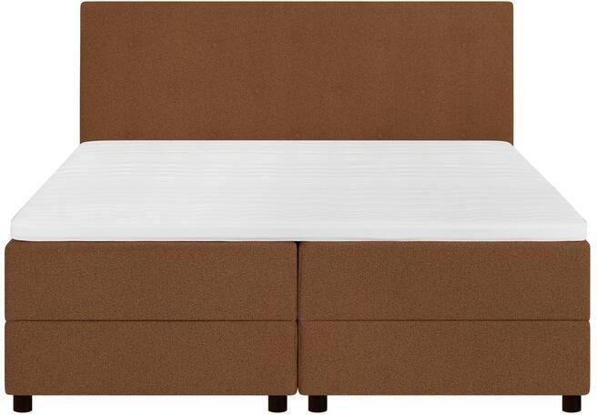 By fonQ Stilo Boxspring met Opbergruimte en Hoofdbord 180 x 200 cm Terra