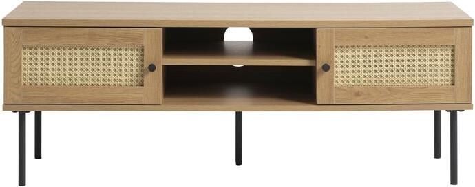 Giga Living Tv-meubel Eiken Melamine Rotan 1 Plank 120x40x43cm - Foto 3