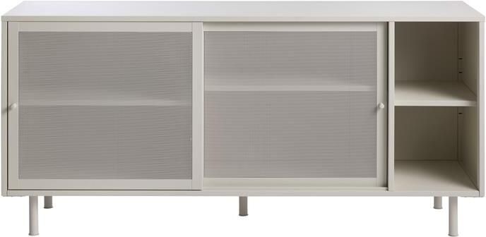 Giga Meubel Giga Living Dressoir Metaal Greige Schuifdeuren 45x160x75cm Veep - Foto 2