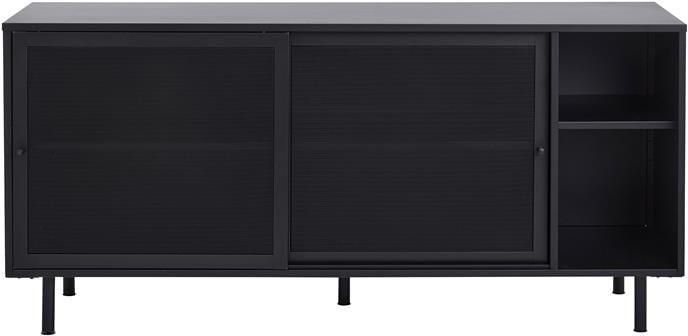 Giga Meubel Giga Living Dressoir Metaal Zwart Schuifdeuren 45x160x75cm Veep - Foto 2