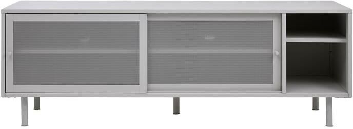 Giga Meubel Giga Living Tv-Meubel Metaal Greige Schuifdeuren 6-Vakken 45x160x55cm Veep - Foto 2