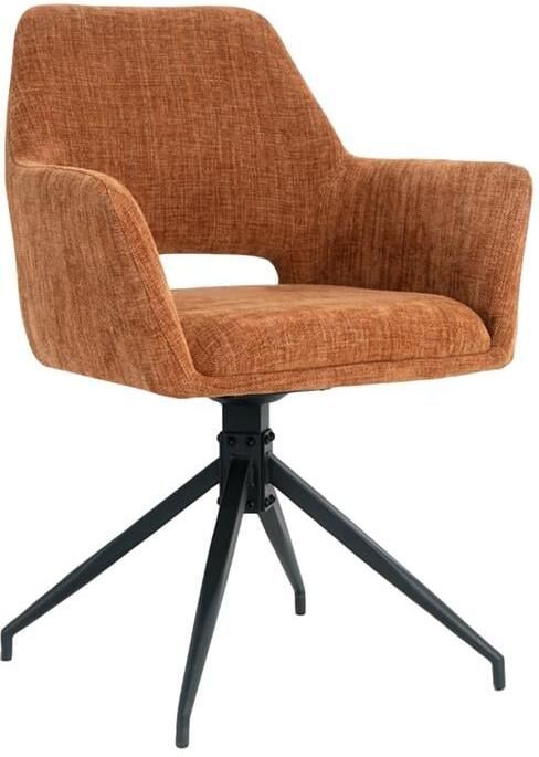 By fonQ Twist Eetkamerstoel Linnen Roest