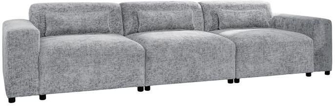 By fonQ Velura 3-zitsbank Chenille Grijs