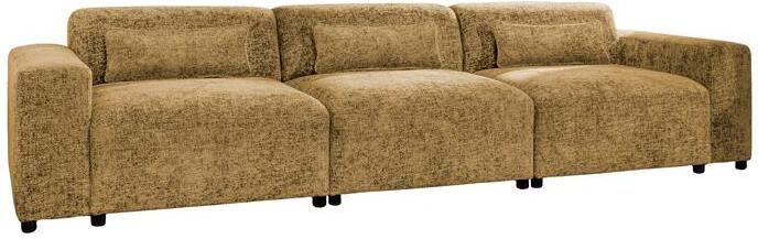 By fonQ Velura 3-zitsbank Chenille Oker