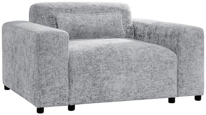 By fonQ Velura Fauteuil Chenille Grijs