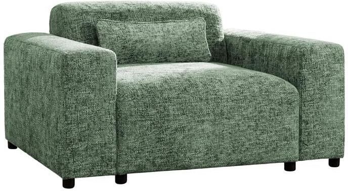 By fonQ Velura Fauteuil Chenille Groen