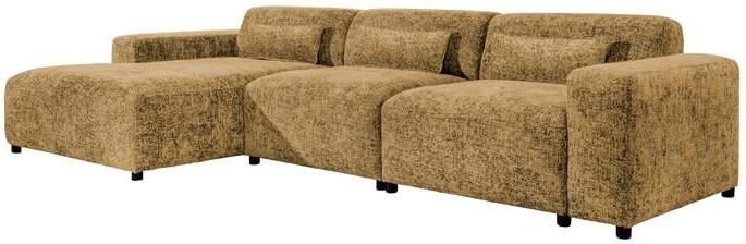 By fonQ Velura Hoekbank Links Big Chenille Oker