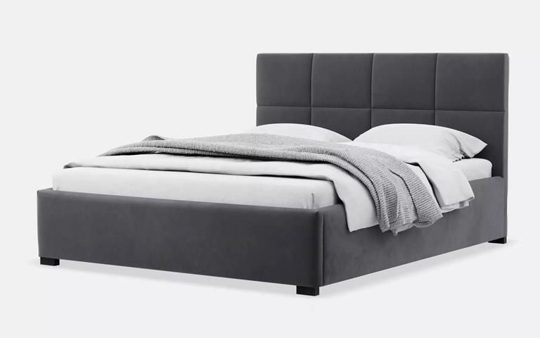 By fonQ Velvix Tweepersoonsbed 160 x 200 cm Grijs