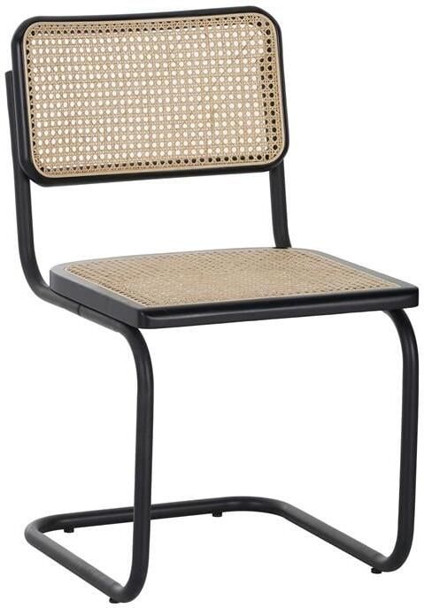 By fonQ Vento Eetkamerstoel Zwart Mat Zwart