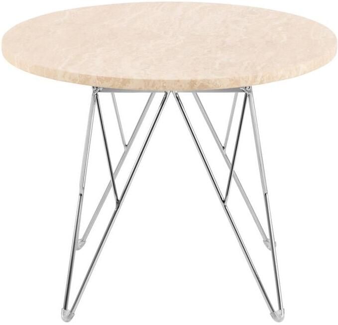 Giga Living Bijzettafel Hermanson 55x55x41 4 cm Beige Travertin - Foto 2