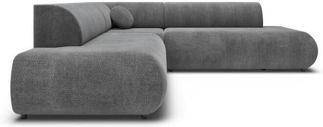 By fonQ Wisp Hoekbank Links Rechts met Slaapfunctie Chenille Antraciet