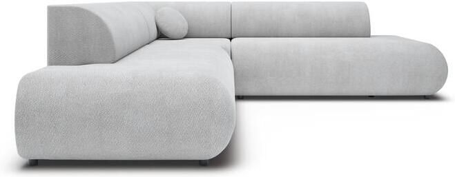 By fonQ Wisp Hoekbank Links Rechts met Slaapfunctie Chenille Grijs