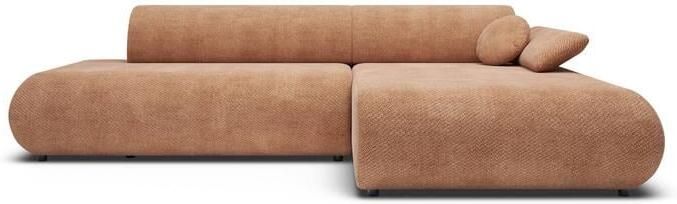 By fonQ Wisp Hoekbank met Chaise Longue Rechts met Slaapfunctie Chenille Terra