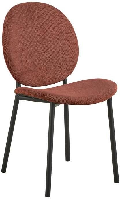 Giga Living Eetkamerstoel Elda Terracotta Stof Zithoogte 46 5cm Set van 2 - Foto 2