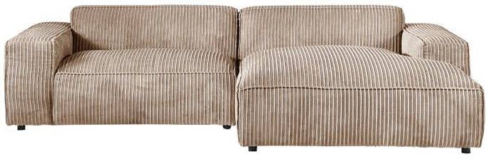 By fonQ Chunky Chaise Longue Rechts Latte Rib - Foto 2