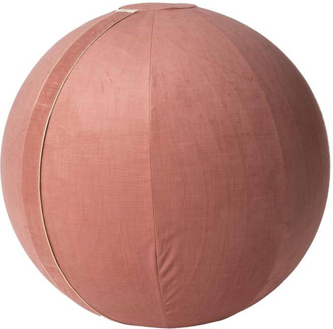 ByAlex Ergonomische Zitbal met Hoes 65cm Yogabal voor Kantoor Fintessbal als Bureastoel of Balanskruk Raspberry ice cream