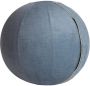 ByAlex Ergonomische Zitbal met Hoes 65cm Yogabal voor Kantoor Fintessbal als Bureastoel of Balanskruk Winter Skies - Thumbnail 1