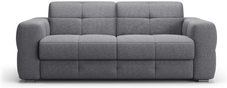 CALICOSY 3-zits slaapbank in stof B207 cm CHESTER Grijs