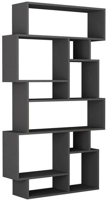 CALICOSY Boekenkast KARMATO H168 5 cm Antracietgrijs