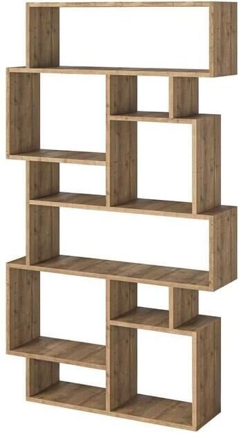 CALICOSY Boekenkast KARMATO H168 5 cm Houtlook