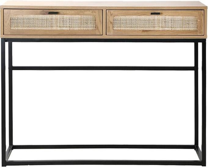 Casame CALICOSY 2 laden console met vlechtwerk L100cm - Foto 2